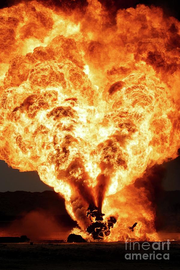 Oil Well Fire #11 by Peter Menzel/science Photo Library