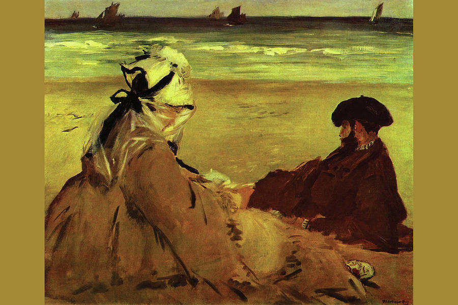 Paris Painting - On the beach #11 by Edouard Manet