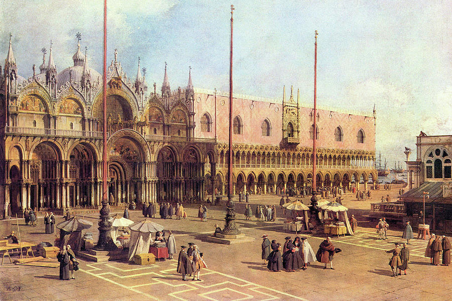 Canaletto Painting - Piazza San Marco #11 by Canaletto