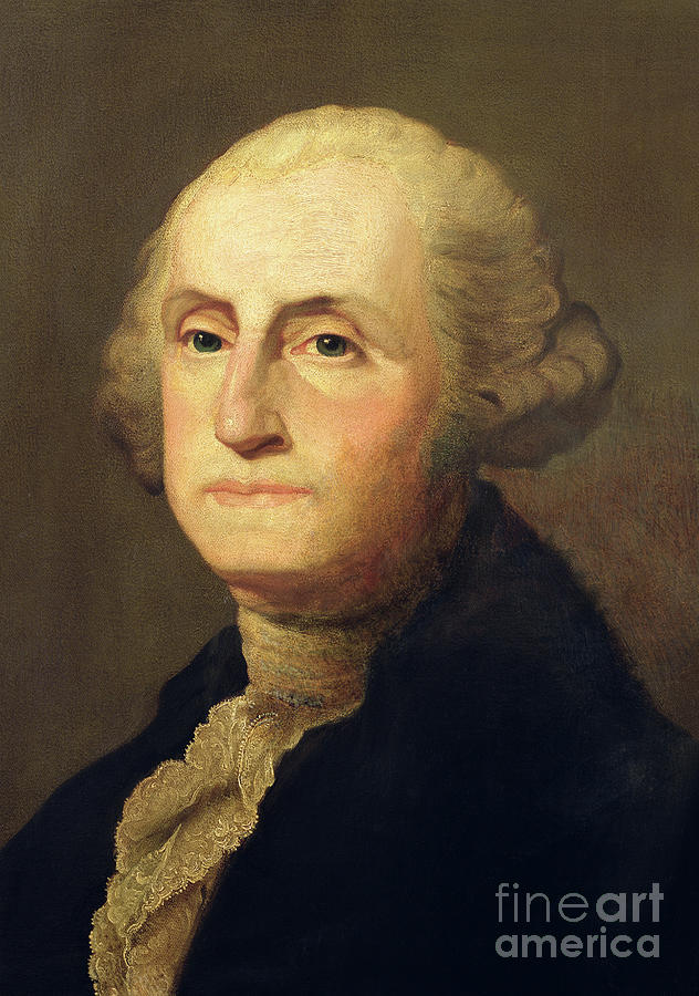 Politician Painting - Portrait Of George Washington by Gilbert Stuart