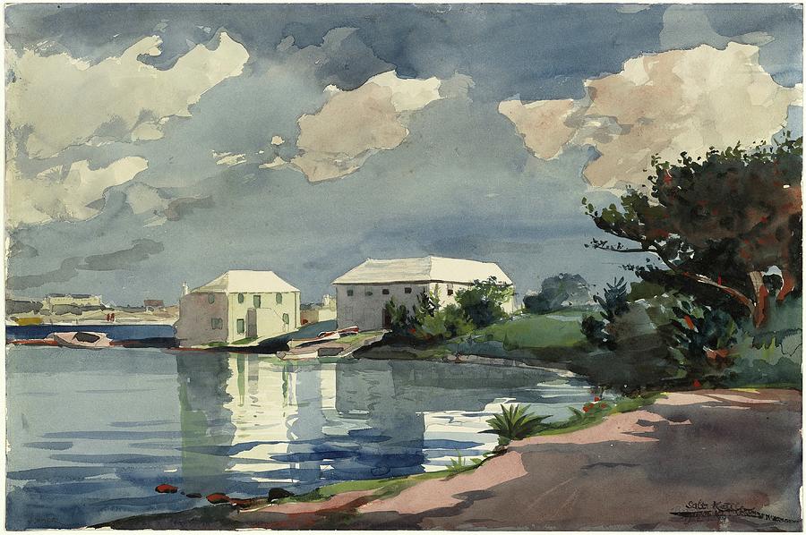 Winslow Homer Painting - Salt Kettle, Bermuda by Winslow Homer