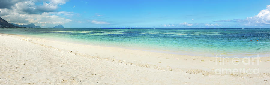 Sandy Tropical Beach. Panorama. Photograph