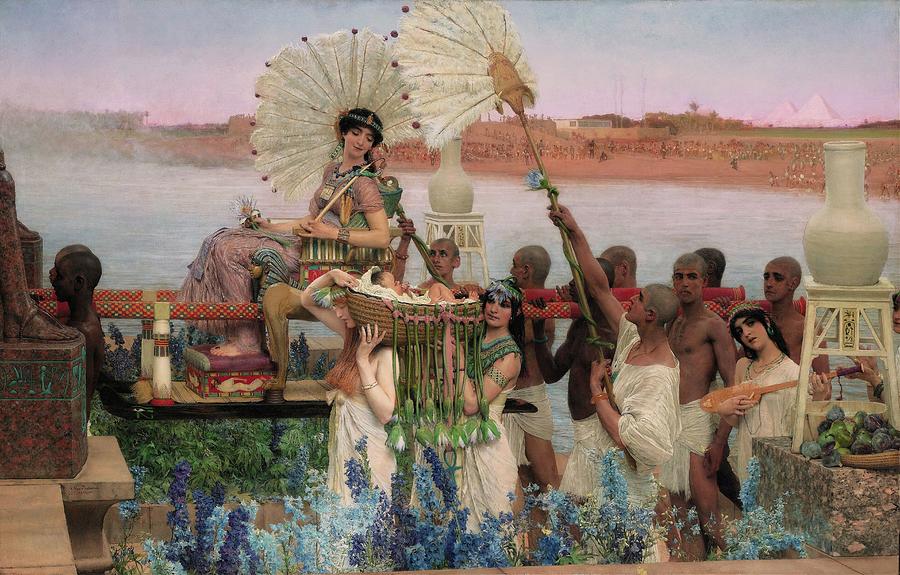 Saving Grace Painting - The Finding Of Moses by Lawrence Alma-tadema