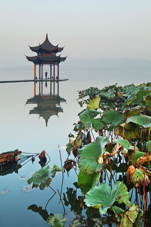 West Lake, Zhenjiang, China #11 Digital Art by Luigi Vaccarella