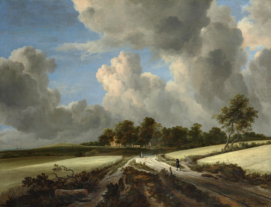 Wheat Fields. #11 Painting by Jacob van Ruisdael