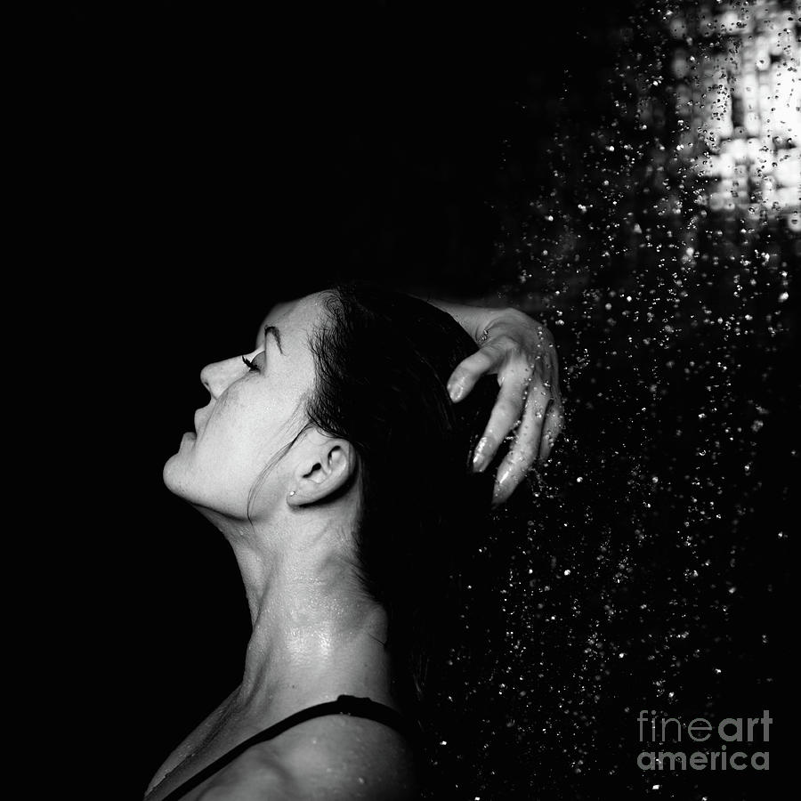 Woman Taking A Shower #11 Photograph by Microgen Images/science Photo Library