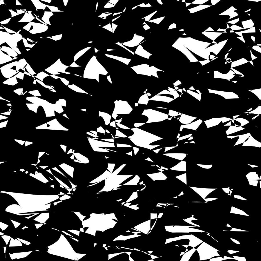 Black and White Pattern Painting by Black Gryphon - Fine Art America