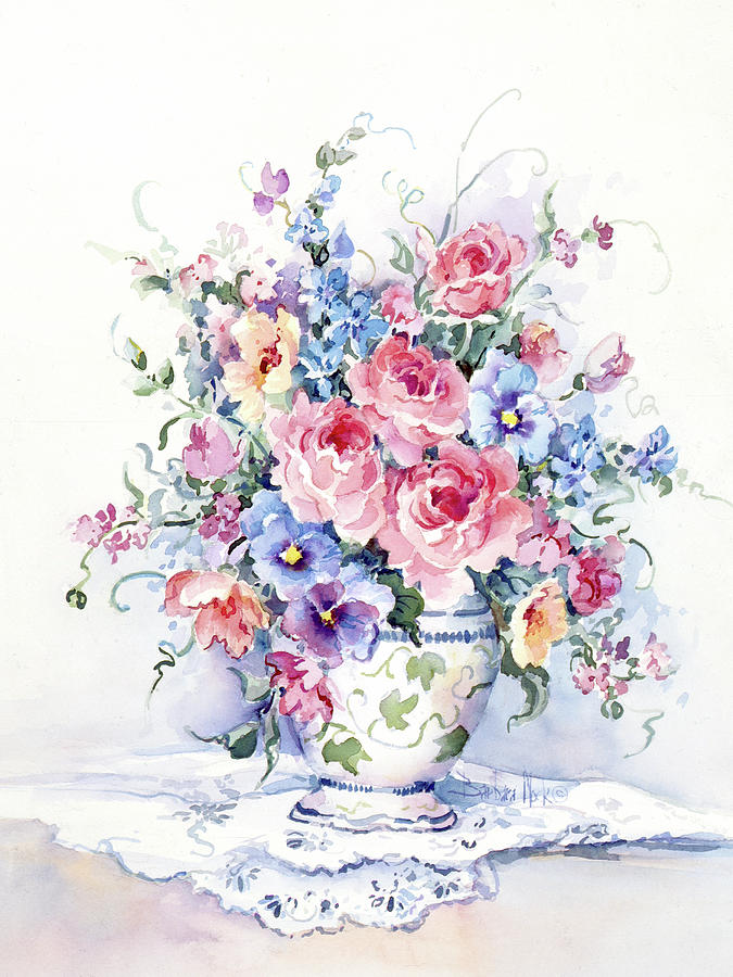 Nature Painting - 110 Spring Bouquet II by Barbara Mock