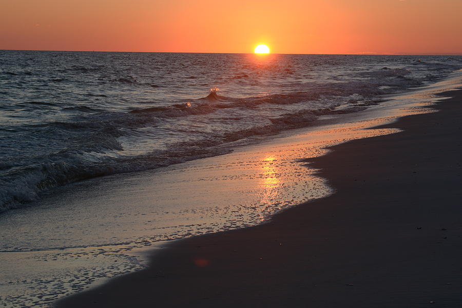 11081 Sunset in Gulf Shores Photograph by Pamela Williams