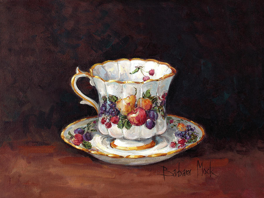 Fruit Painting - 1134 Fruit Teacup by Barbara Mock