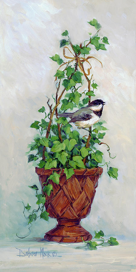 Wildlife Painting - 11563 Ivy Topiary I by Barbara Mock