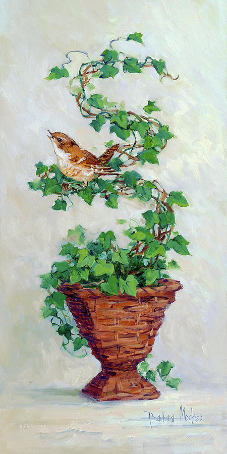 Wildlife Painting - 11565 Ivy Topiary IIi by Barbara Mock