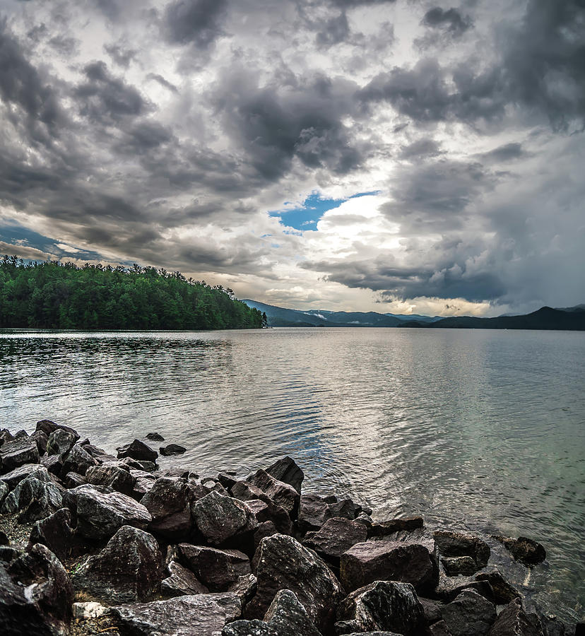 Beautiful landscape scenes at lake jocassee south carolina #116 Photograph by Alex Grichenko