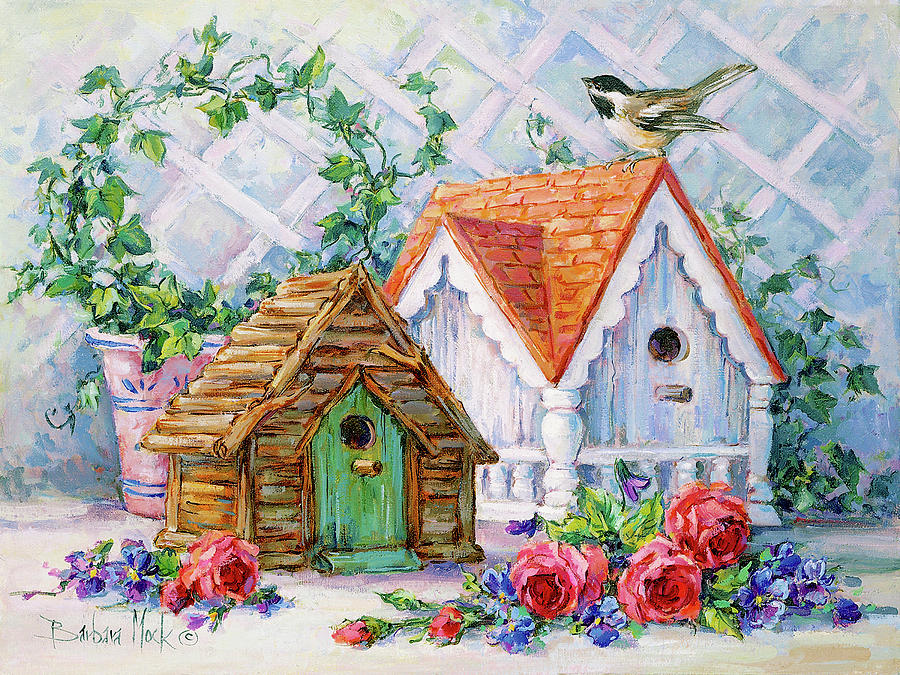 Bird Painting - 1184 Springtime Melody by Barbara Mock