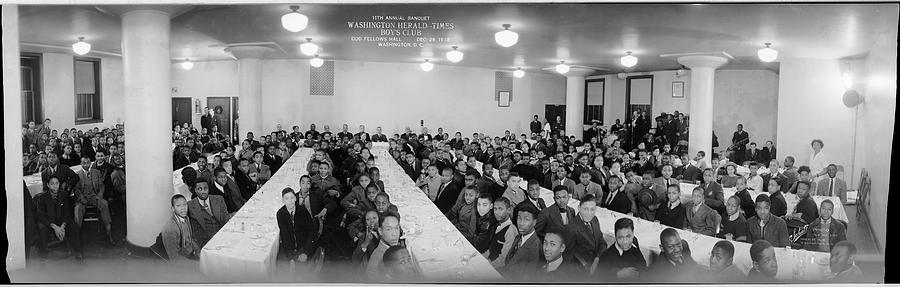 Black And White Photograph - 11th Annual Banquet, Washington Herald- by Fred Schutz Collection