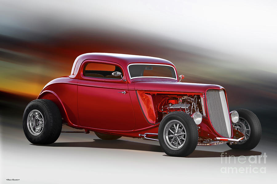 1934 Ford Three-Window Coupe Photograph by Dave Koontz - Fine Art America