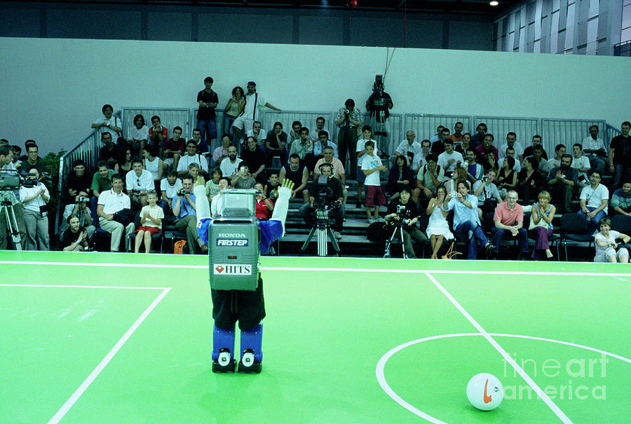 2003 Robocup Humanoid Robot #12 Photograph by Mauro Fermariello/science Photo Library