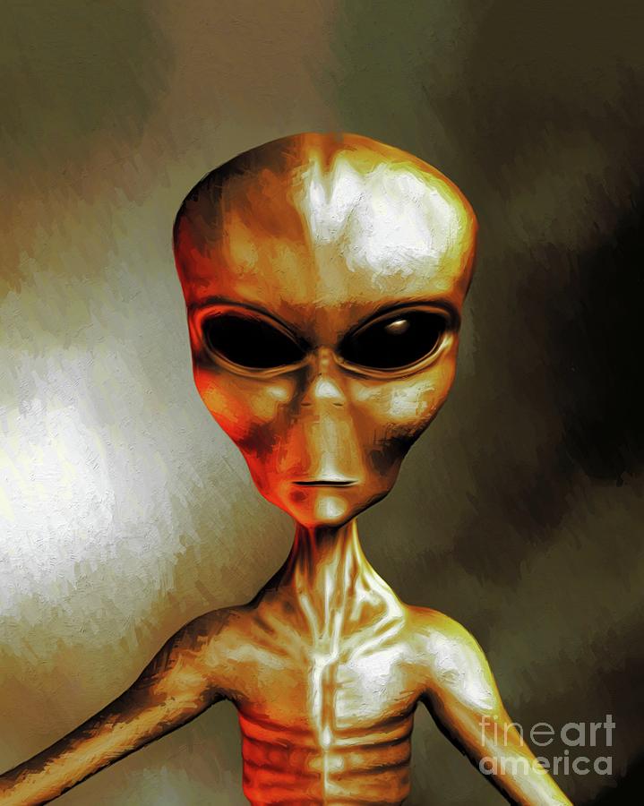 Alien #12 Painting by Esoterica Art Agency