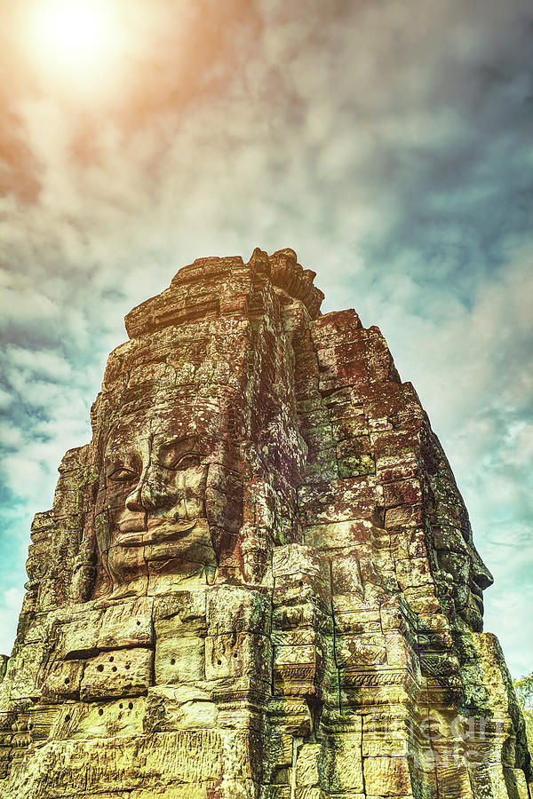 Bayon temple angkor wat unesco world heritage site #12 Photograph by MotHaiBaPhoto Prints
