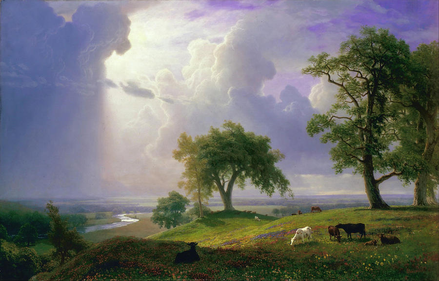 Albert Bierstadt  Painting - California Spring  #12 by Albert Bierstadt