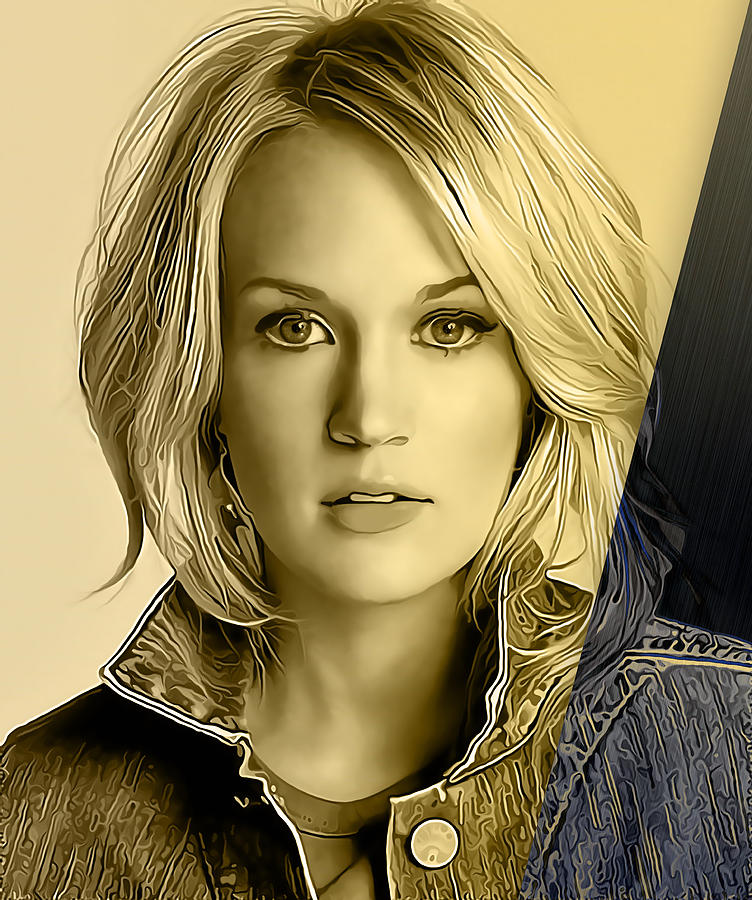Carrie Underwood #12 Mixed Media by Marvin Blaine