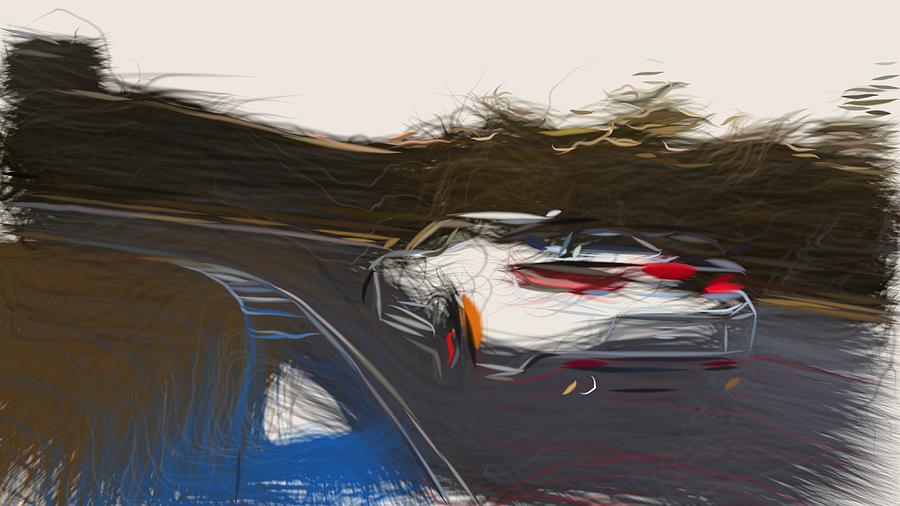 Chevrolet Camaro Drawing #13 Digital Art by CarsToon Concept