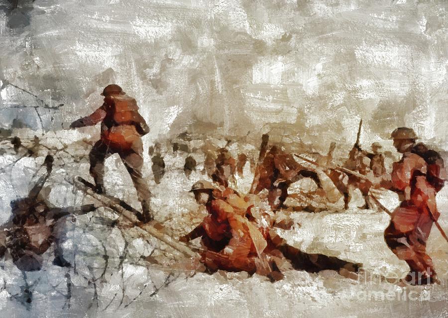 D Day Landings, WWII #12 Painting by Esoterica Art Agency