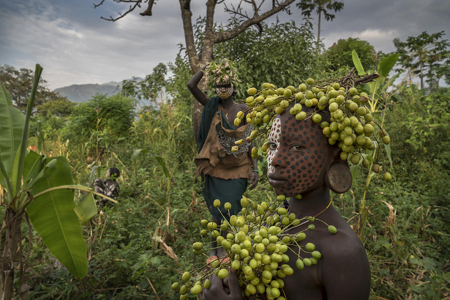 Ethiopian Suri  Tribes #12 Photograph by Sarawut Intarob