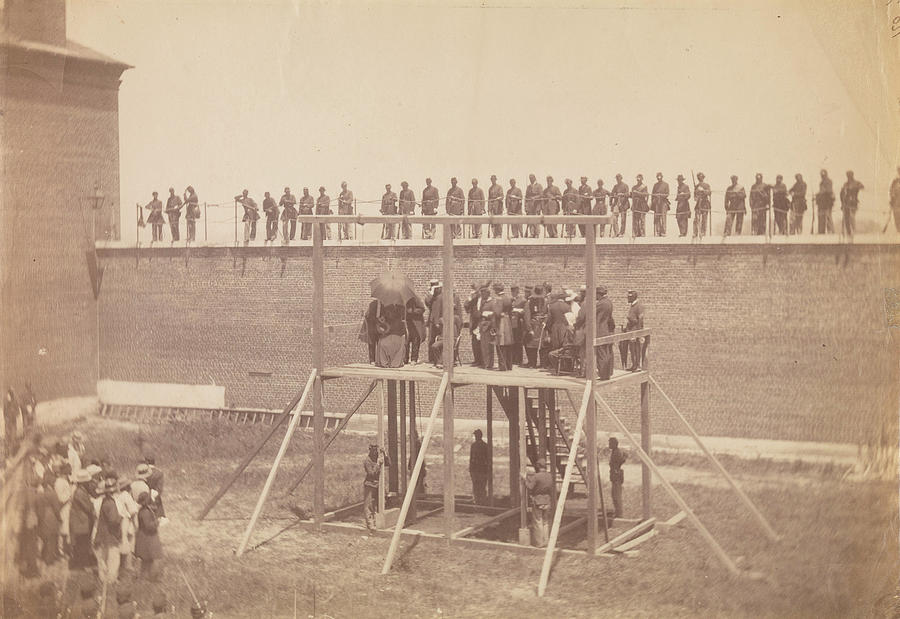 Execution of the Conspirators  #12 Painting by Alexander Gardner