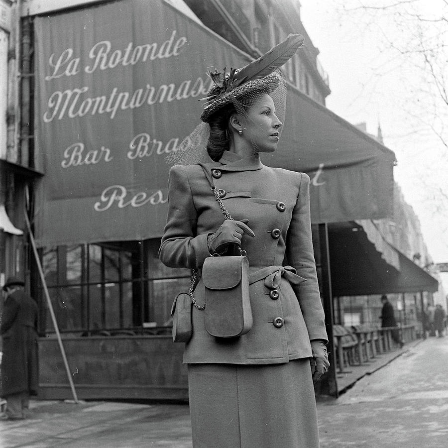 Hat Photograph - French Spring Fashions #12 by Nina Leen