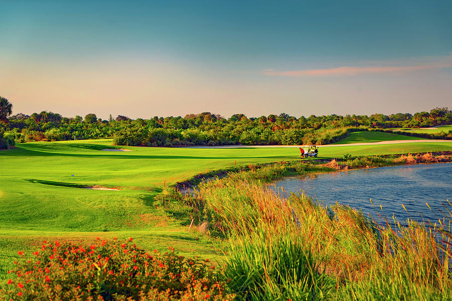 Golf Course In Boca Raton Florida #12 Digital Art by Laura Zeid