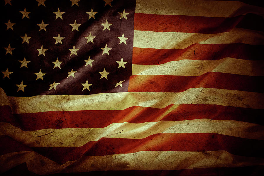 American flag No.185 Photograph by Les Cunliffe