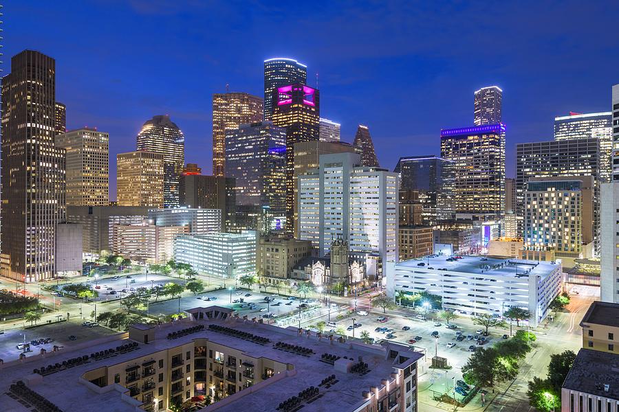 Houston, Texas, Usa Downtown Cityscape #12 by Sean Pavone