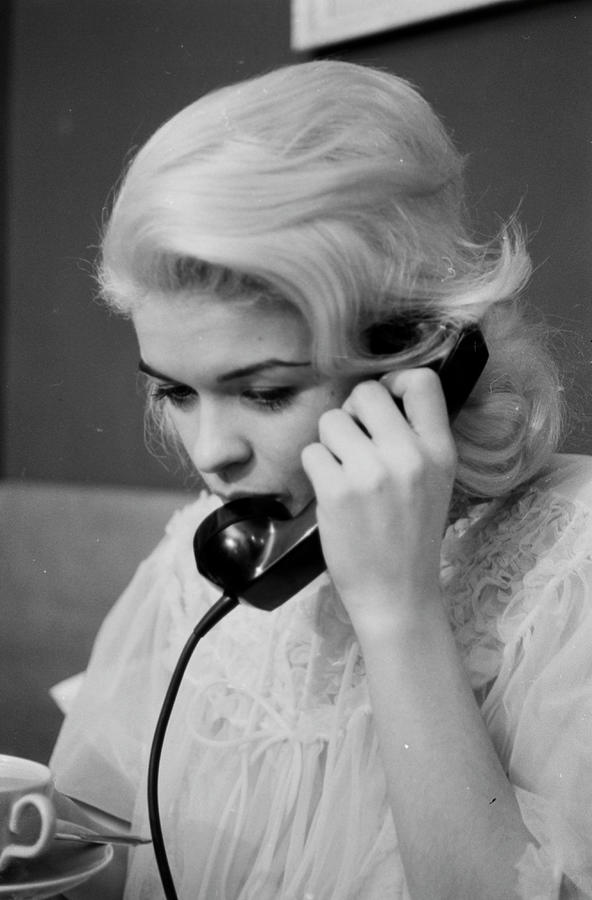 Cup Photograph - Jayne Mansfield by Peter Stackpole