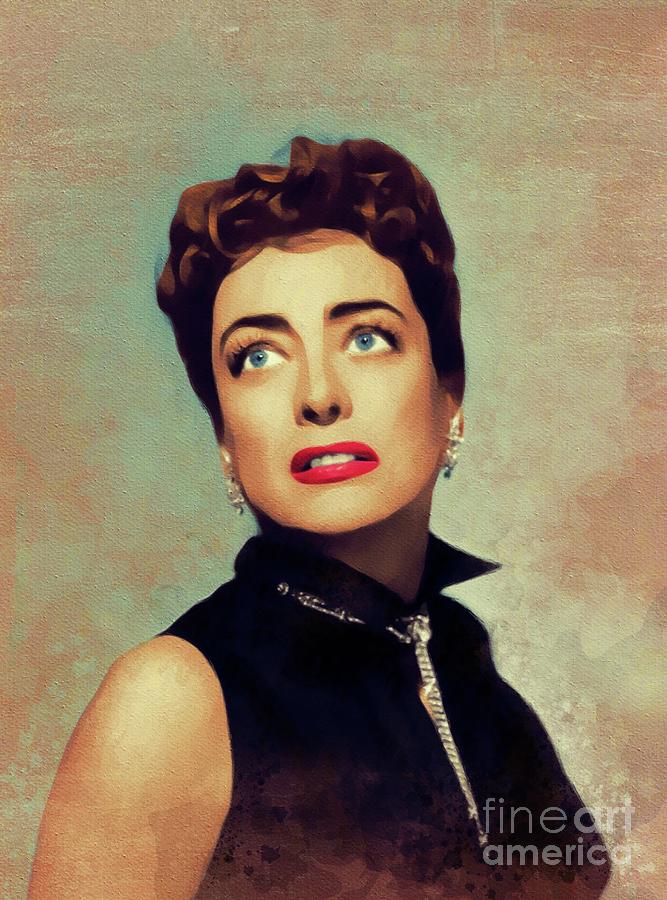 Joan Crawford, Vintage Movie Star Painting by Esoterica Art Agency - Pixels