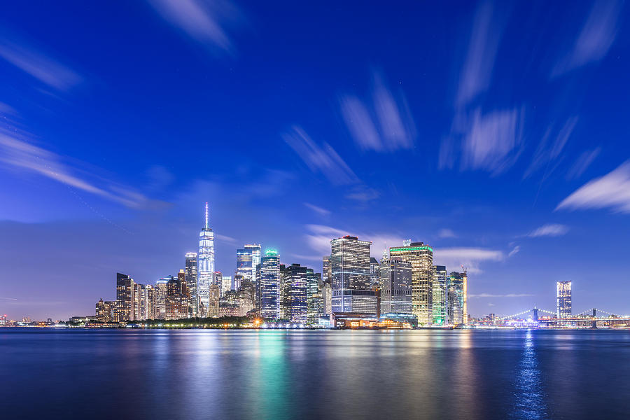 New York City Photograph - New York, New York, Usa Skyline #12 by Sean Pavone