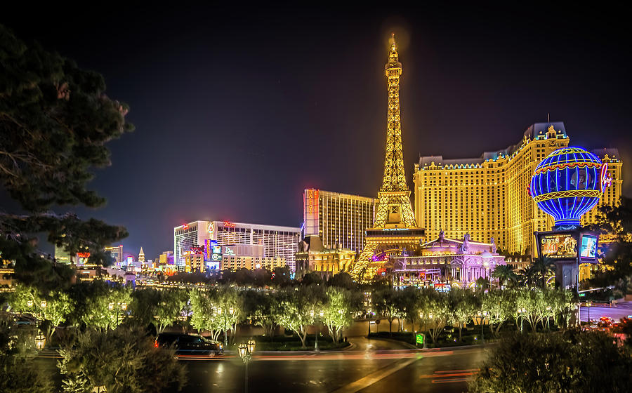 Nigh Life And City Skyline In Las Vegas Nevada #12 Photograph by Alex Grichenko