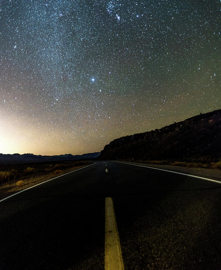 Night time and dark sky over death valley national park #12 Photograph by Alex Grichenko