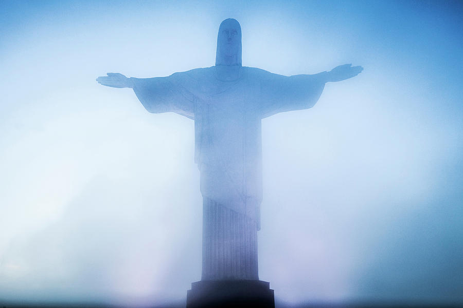 Jesus Christ Digital Art - Rio De Janeiro, Corcovado, Brazil #12 by Antonino Bartuccio