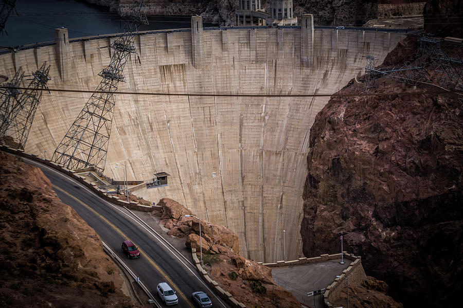 scenes around Hoover dam and  Mike OCallaghan - Pat Tillman Mem #12 Photograph by Alex Grichenko
