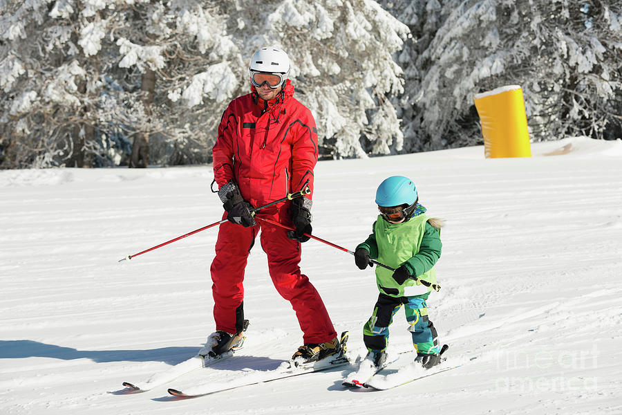 Ski Lesson #12 Photograph by Microgen Images/science Photo Library