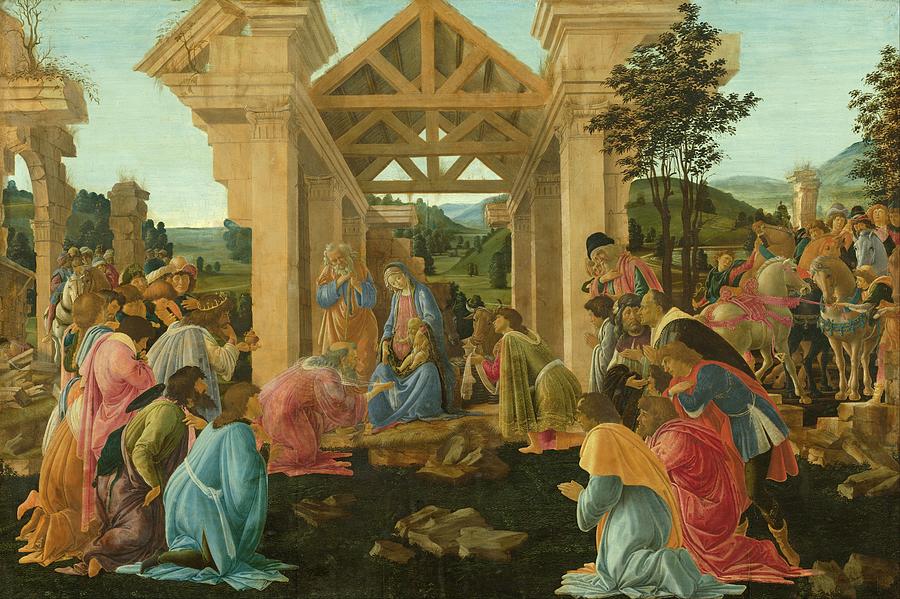 Sandro Botticelli Painting - The Adoration Of The Magi by Sandro Botticelli