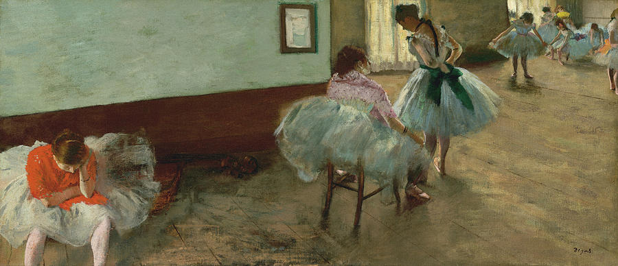 Impressionism Painting - The Dance Lesson #12 by Edgar Degas