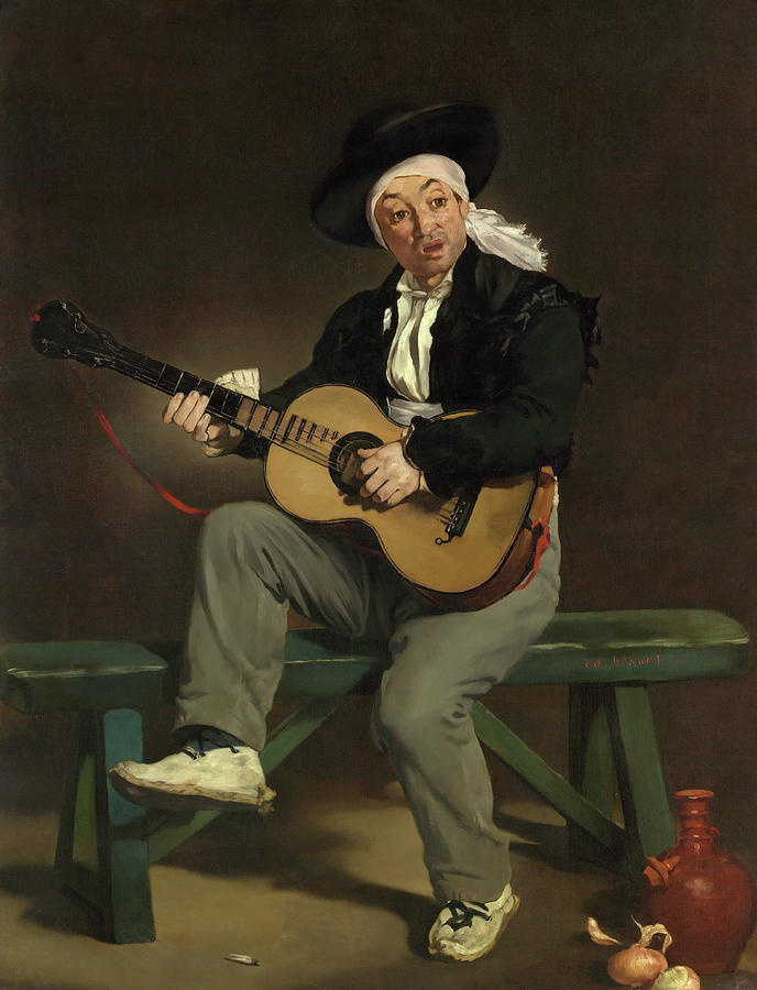 The Spanish Singer. #12 Painting by Edouard Manet
