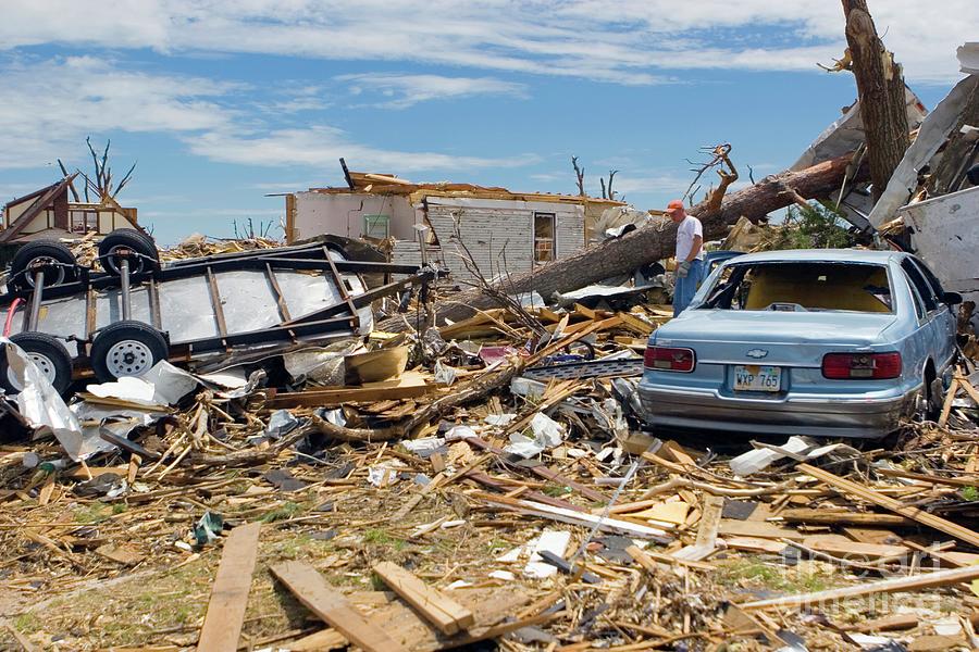 Tornado Aftermath Photograph By Mike Theiss Science Photo Library 