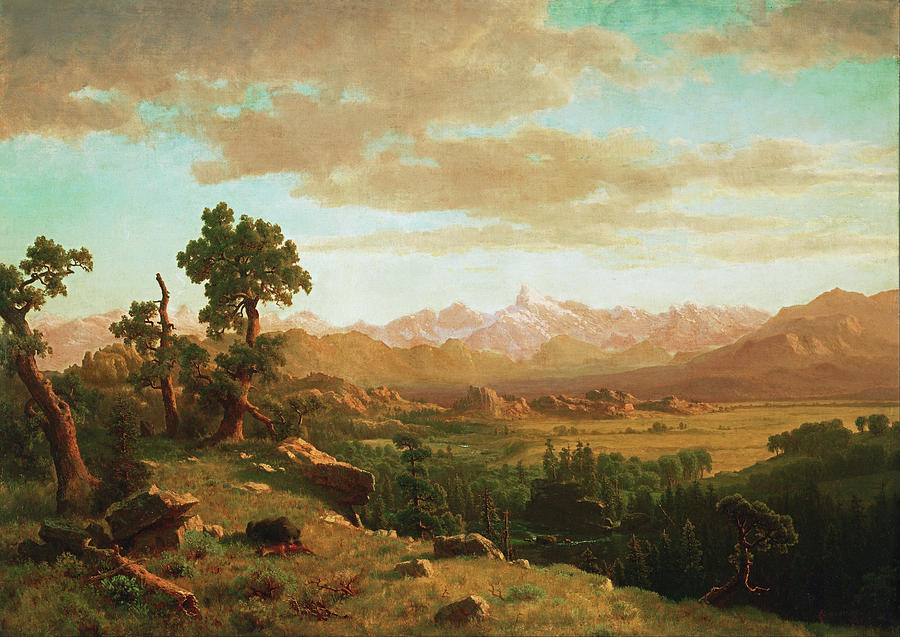 Wind River Country #12 Painting by Albert Bierstadt