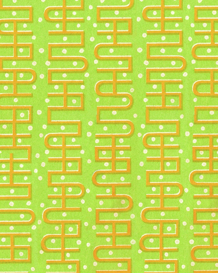 Vintage Drawing - Pattern #120 by CSA Images Vintage Drawing - Pattern #120 by CSA Images