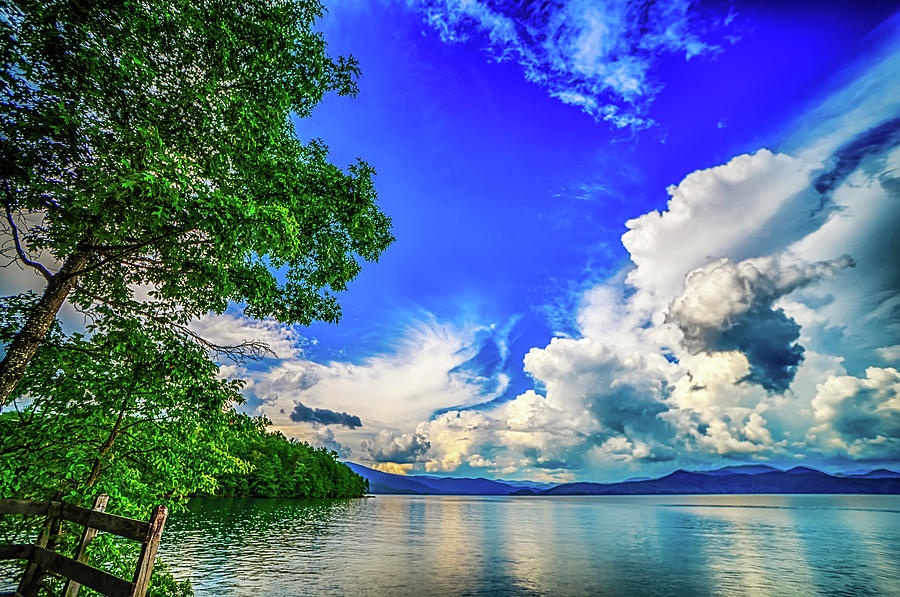 Beautiful landscape scenes at lake jocassee south carolina #121 Photograph by Alex Grichenko