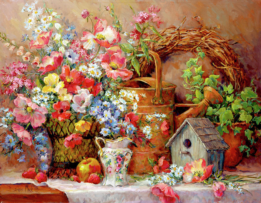 Fruit Painting - 1220 Garden Medley by Barbara Mock