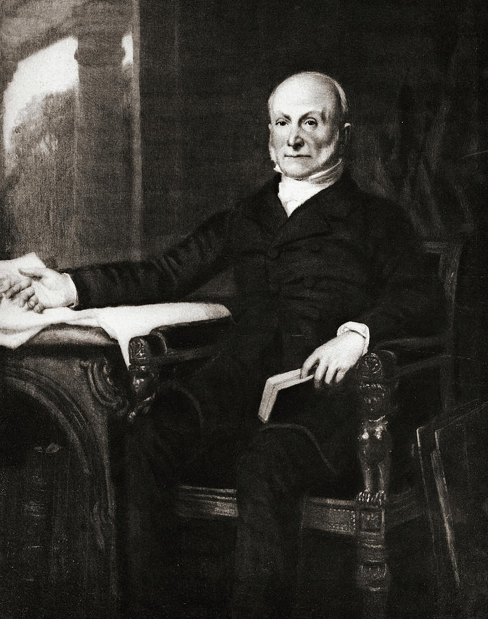 18th Drawing - John Quincy Adams, 1767-1848.6th President Of The United States. by Ken Welsh 18th Drawing - John Quincy Adams, 1767-1848.6th President Of The United States. by Ken Welsh